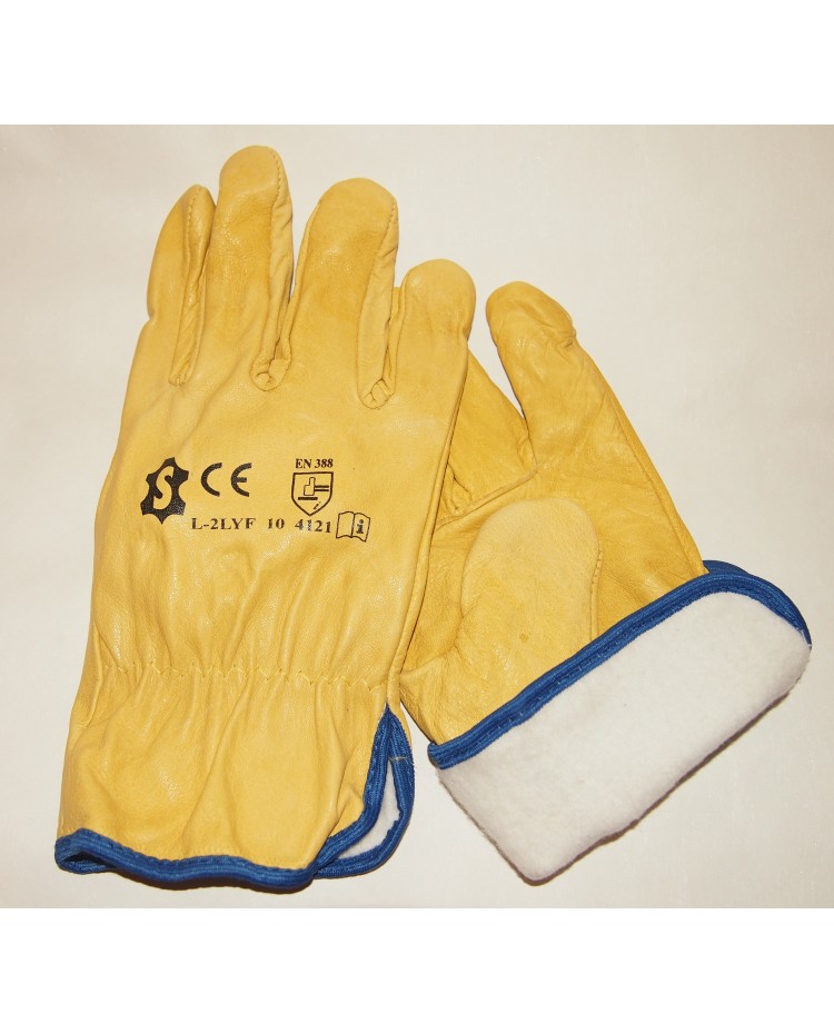 Рукавиці робочі захисні шкіряні утеплені SACOBEL